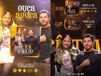 Marília Tavares estreia nova fase com Murilo Huff em canção sobre paixão