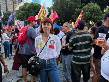 Alice Wegmann vai às ruas no feriado de 1º de Maio em protesto contra escala 6×1