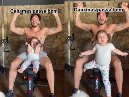 Eliezer mostra acidente doméstico da filha e tranquiliza seguidores: “Caiu, mas passa bem”