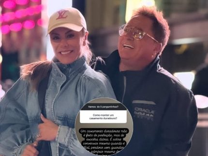 Casada com Leonardo há quase 30 anos, Poliana dá dicas de como manter casamento duradouro