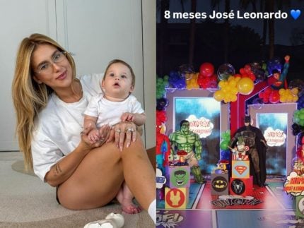 Virginia Fonseca celebra 8 meses do filho caçula, José Leonardo