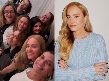 Em meio à polêmica com a nora, Angélica surge em jantar ao lado das amigas