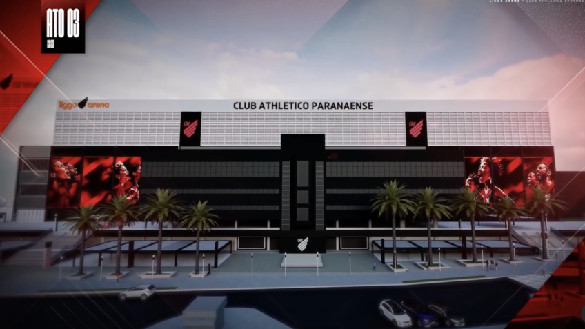 Ligga Arena ganha nova fachada em projeto de identidade visual do Athletico