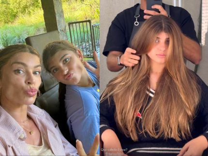 A cara da mãe! Filha de Grazi Massafera e Cauã renova visual e aposta em mechas loiras