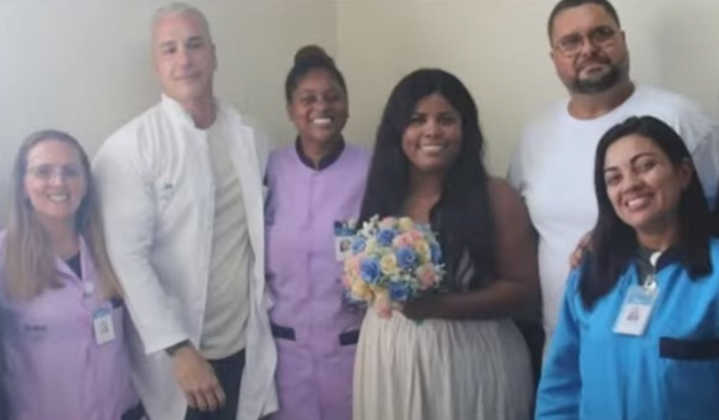 Noiva é hospitalizada e casamento é celebrado dentro de hospital no Rio de Janeiro