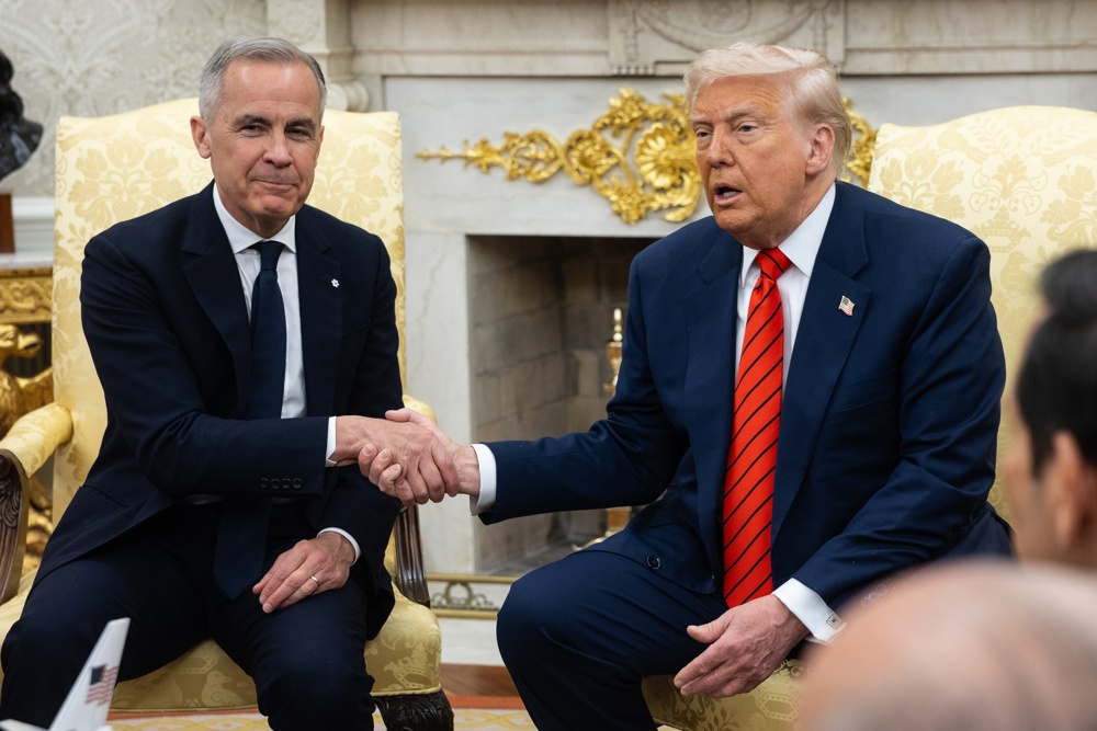 Carney rebate provocação de Trump na Casa Branca e diz que o Canadá ‘nunca estará à venda’