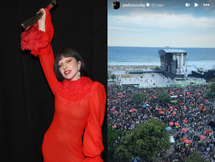 A perder de vista! Pedro Scooby mostra Copacabana lotada para show de Lady Gaga