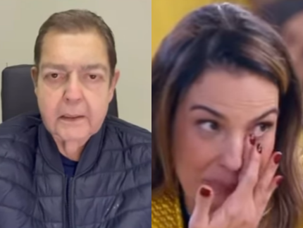 Faustão faz rara aparição no “Domingo Legal” e homenageia esposa no Dia das Mães