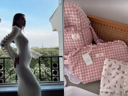 Grávida, esposa de Daniel Alves, Joana Sanz, exibe enxoval do primeiro filho