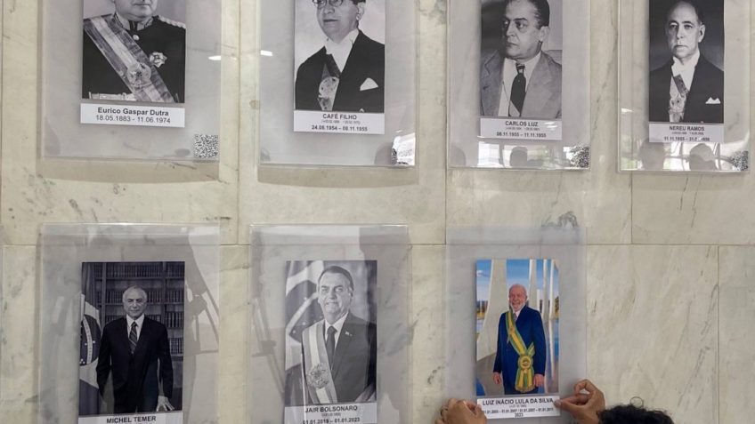 Planalto altera galeria dos ex-presidentes após reclamação de Lula