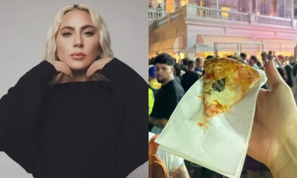 Lady Gaga distribui caixas de pizza para fãs na porta de hotel no Rio
