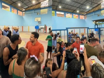 Fãs baianos de Lucas Guimarães descobrem local de gravação e surpreendem o apresentador