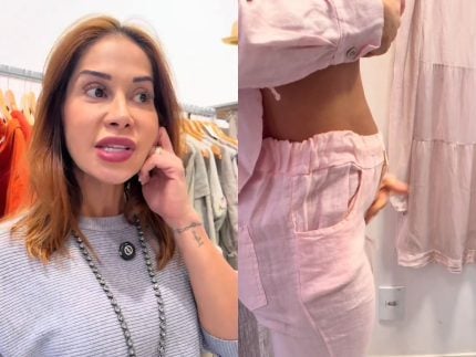 Grávida, Maíra Cardi passa perrengue nas compras e detona roupas de gravidez