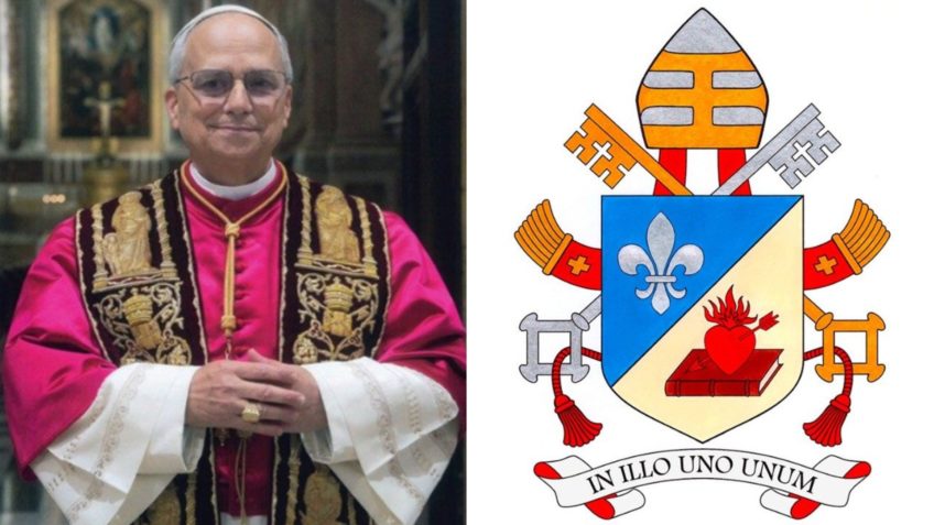 Vaticano divulga brasão, lema e assinatura do papa Leão 14