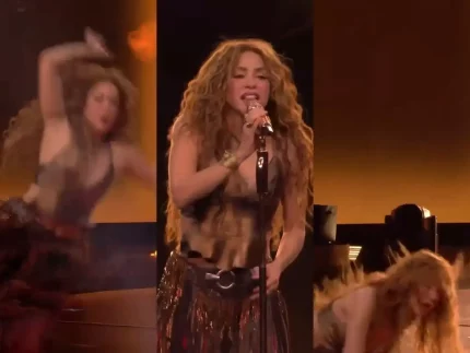 Shakira leva tombo durante coreografia de “Whenever, Wherever” em show no Canadá