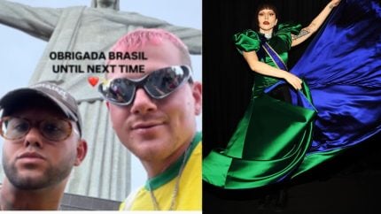 Bailarinos de Lady Gaga encerram passagem pelo Brasil com clique no Cristo Redentor