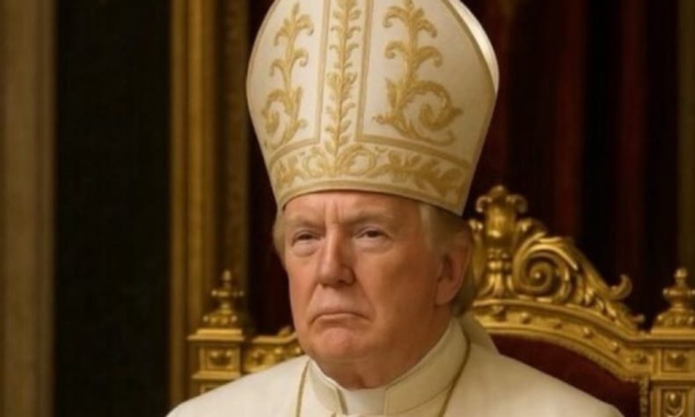 Trump posta foto ‘vestido’ de papa
