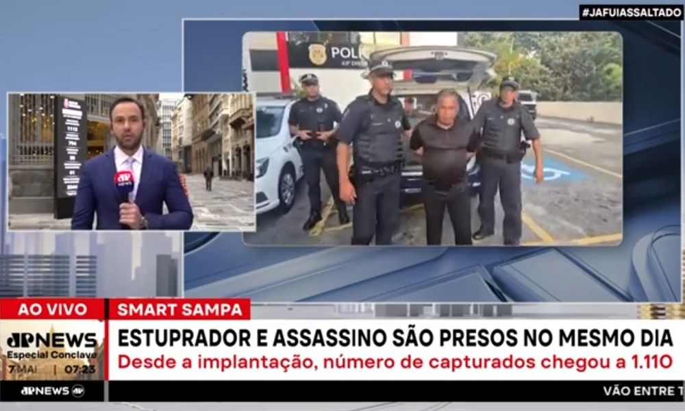 Smart Sampa ajuda na prisão de estuprador e assassino foragidos da Justiça