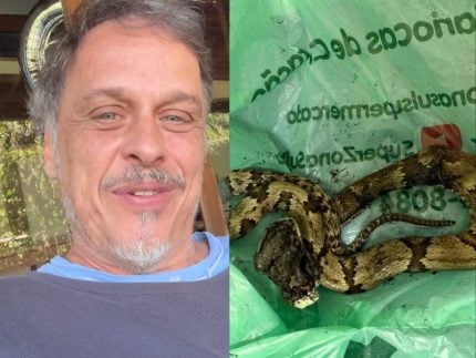 Guilherme Fontes, ator de “A Viagem”, é picado por cobra dentro de casa e faz alerta