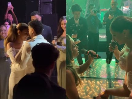 Sarah Beatriz solta a voz em seu casamento ao lado de Lucas Paquetá, Patrícia Ramos e Bruna Karla