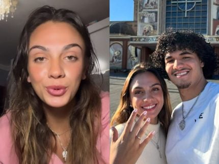 Noiva de Gui Santos se pronuncia após jogador ser flagrado com mulheres em boate