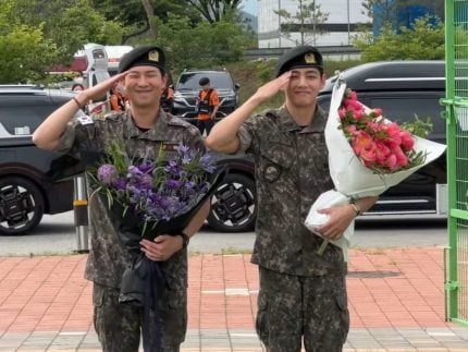 Namjoon e Taehyung, astros do BTS, são dispensados do serviço militar na Coreia do Sul