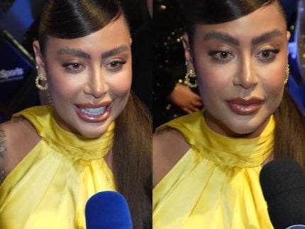 Rafaella Santos prestigia leilão de Neymar e comenta chegada da nova sobrinha, Mel