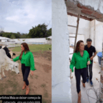 Nicole Bahls compartilha detalhes das reformas em seu famoso sítio. Veja o vídeo