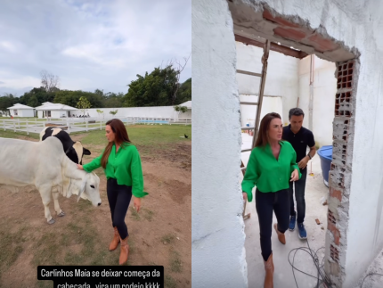 Nicole Bahls compartilha detalhes das reformas em seu famoso sítio. Veja o vídeo