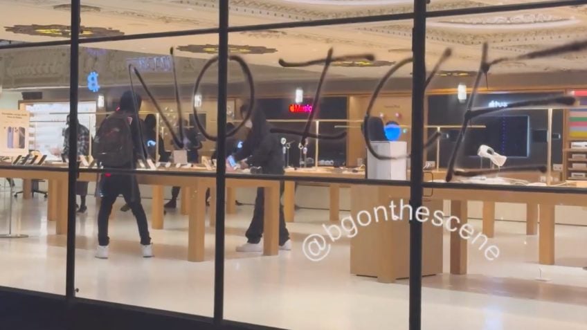 Loja da Apple é saqueada durante protestos em Los Angeles