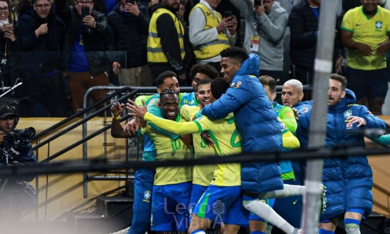 Vinicius Júnior marca, Brasil vence a primeira com Ancelotti e vai à Copa do Mundo