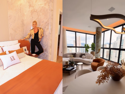 Esposa de Roberto Justus, Ana Paula Siebert, exibe novo apartamento em SC