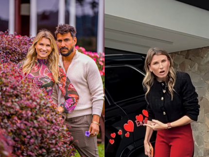 Julio Rocha surpreende esposa com presente inusitado: “propriedade da Karol”