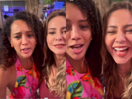 Taís Araujo se diverte com Paolla Oliveira após samba em “Vale Tudo”: “Não tem disputa”