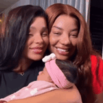 Ludmilla e Brunna Gonçalves mostram o rosto da filha Zuri pela primeira vez