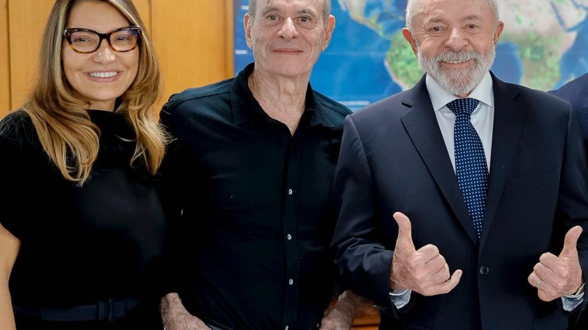 Lula e Janja discutem projeto de proteção à fauna com Ney Matogrosso