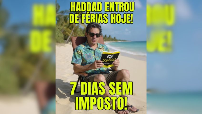 Zema ironiza férias de Haddad: “7 dias sem imposto”