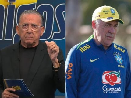 Galvão Bueno elogia estreia de Carlo Ancelotti na Seleção: “Teve coragem”
