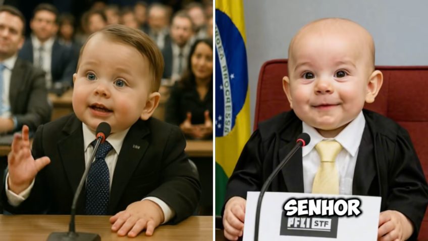 Interrogatório de Bolsonaro vira “meme de bebê” com IA