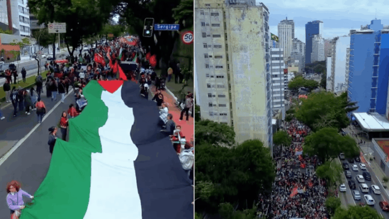 Cidades brasileiras registram atos pró-Palestina neste domingo