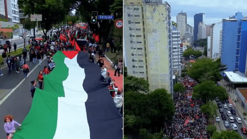 Cidades brasileiras registram atos pró-Palestina neste domingo