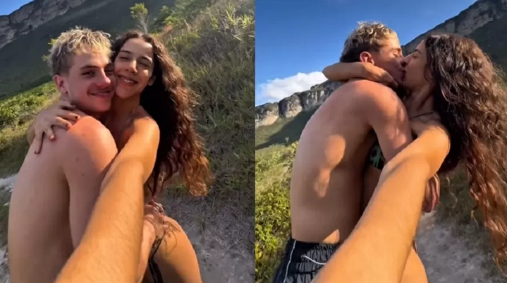 Marina Sena e Juliano Floss aproveitam o Dia dos Namorados em viagem romântica